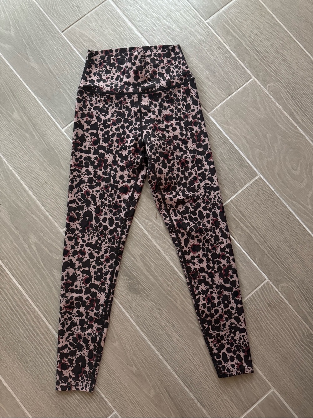 High-Waist brown and Black Animal Print Leggings